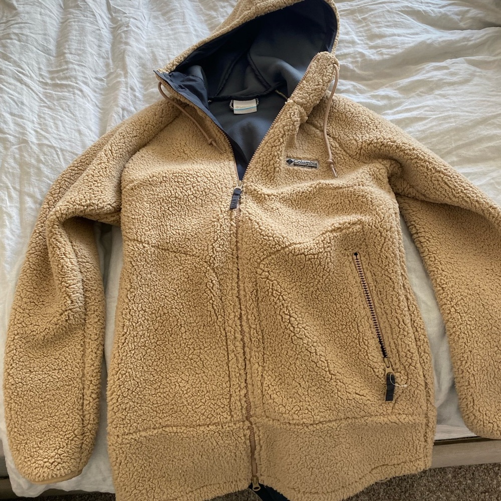 Cozy Tan Sherpa Jacket